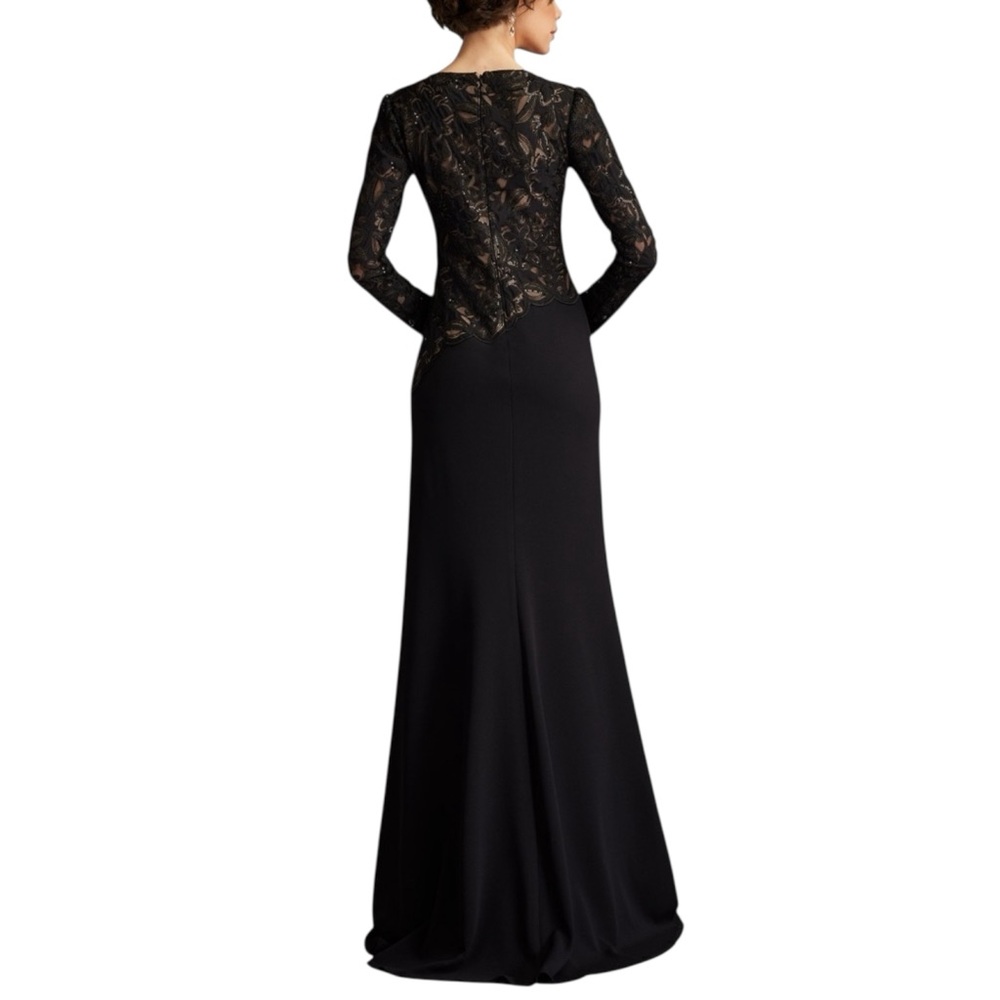 NWT Tadashi Shoji Shika Embroidered Gown Dress Size 4 - Picture 4 of 10